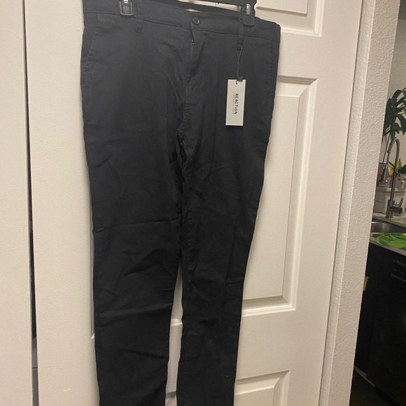 NWT Kenneth Cole Reaction Women’s Black Slim-Fit Stretch Dress Pants Size 32x30 - Picture 10 of 11